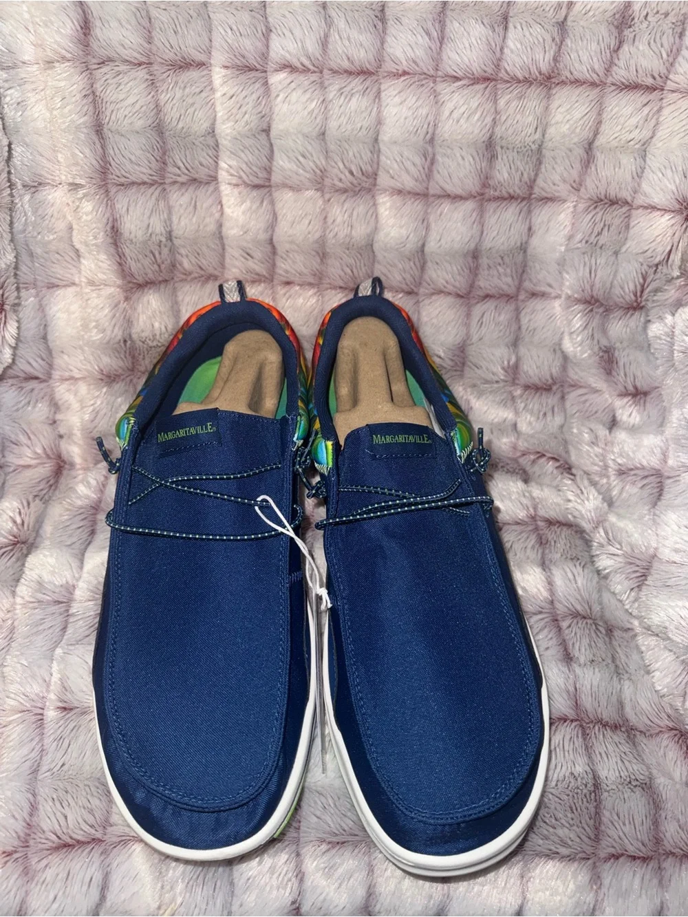 Hey Dude Wally Margaritaville Size 12 Navy Blue New with Tag